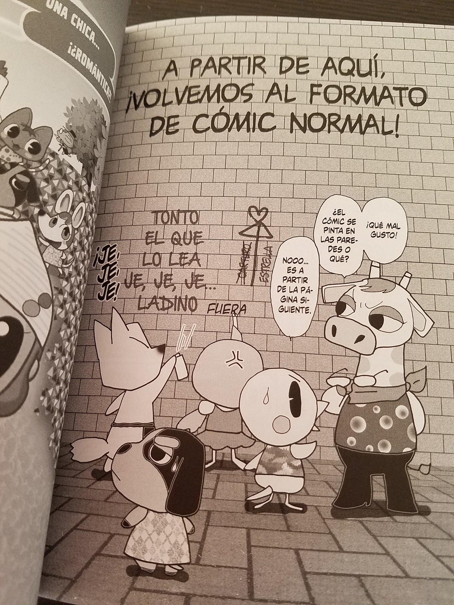 あべ さより Sur Twitter どうぶつの森ホヒンダ村だより2巻のスペイン語バージョンが送られて来ました 壁の落書きページ くだらないこと書いてあるんだけどかっこよく見えるなあw あべ さより Sur Twitter どうぶつの森ホヒンダ村だより2巻のスペイン語バージョンが送られて来ました 壁の落書きページ くだらないこと書いてあるんだけどかっこよく見えるなあw