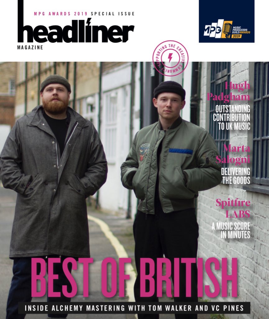 Proud to be Media Partner for the <a href="/ukMPG/">Music Producers Guild</a> MPG Awards tonight in London! Here’s a sneak peek at our most soulful sounding cover ft. BRIT Award-winner <a href="/IamTomWalker/">Tom Walker</a> whose debut album is out tomorrow; and <a href="/vcpines/">VC Pines</a> whose ‘Indigo’ EP drops on March 22. 🙏🎵 #MPGAwards2019 #headlinerhub