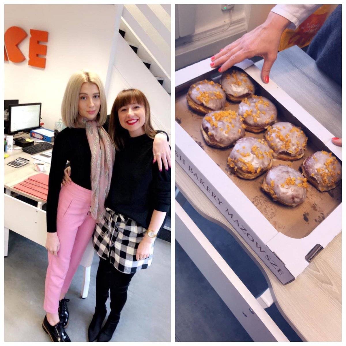 Today we are celebrating Fat Thursday - a Polish National Day where you indulge in a doughnut in order to bring wealth and prosperity to your business!  Indulging away! #polishtraditions #celebratingdifferentcultures #wealthandprosperity #acegang