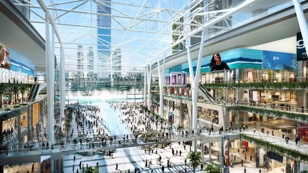 One shopping center. Mall Meydan в Дубае. Мейдан one Mall. ТЦ В Дубае Дубай Молл. Meydan one в Дубае.