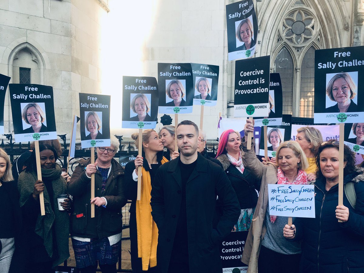 David_Challen's tweet photo. Will legal history be made today?

Will we create a watershed moment in domestic violence today?

Recognising the abuse our mother suffered is vital to acknowledging the severity of this abuse.

This is for our mum and the silent victims of #coercivecontrol.

#FreeSallyChallen https://t.co/Mfox2efWXt