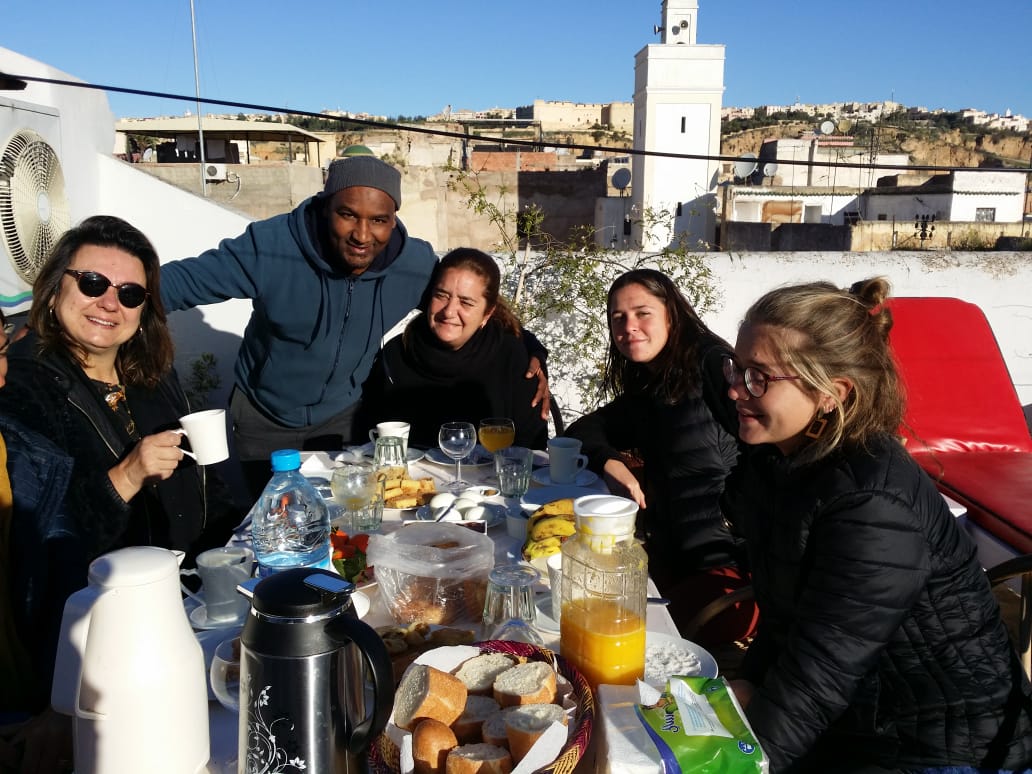 Breakfast on the terrace <a href="/dar/">dar</a>-iman