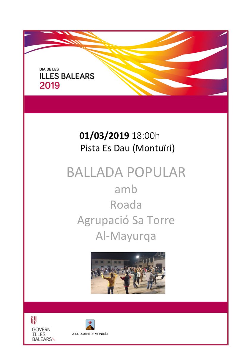 ajmontuiri's tweet photo. BALLADA POPULAR per celebrar el Dia de les Illes Balears!!! https://t.co/tS2RXyPBGt