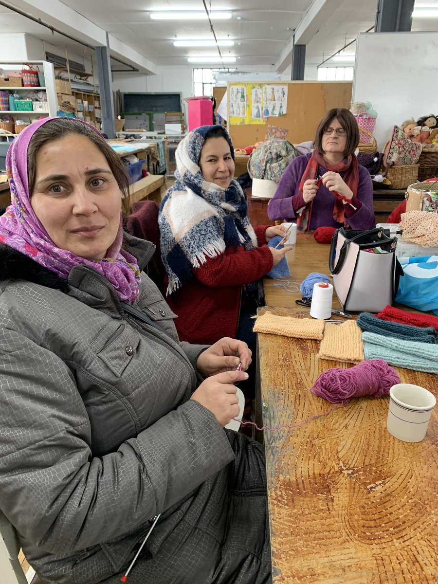 UkCDM's tweet photo. Textiles Cafe in the mill today explosion of women working together to make a change #ThursdayMotivation #makingprogress #moveingon https://t.co/yNcbzpQPMb