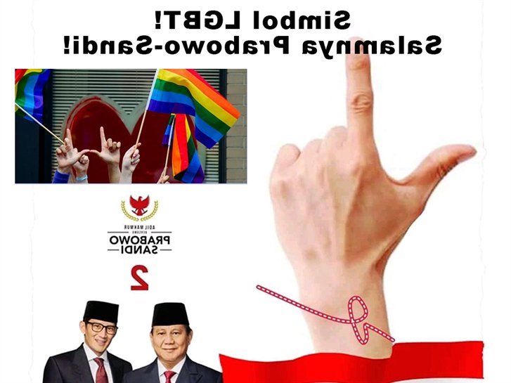 Prabowo bilang dekat dengan ulama dan mendalami nilai-nilai islami, tapi ia jelas-jelas mendukung LGBT yang menentang niali- nilai islami itu sendiri. Palsu bukan?    @syaheezaa @aiman4168 @din_husain10 @anas_mustaqim @FizzStiffler