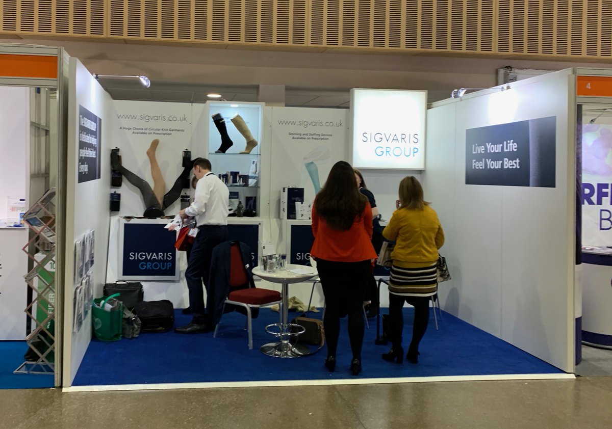 After a busy start at <a href="/WCTreport/">Wound Care Today</a> the team are ready for day 2! #sigvarisbritain #woundcaretoday