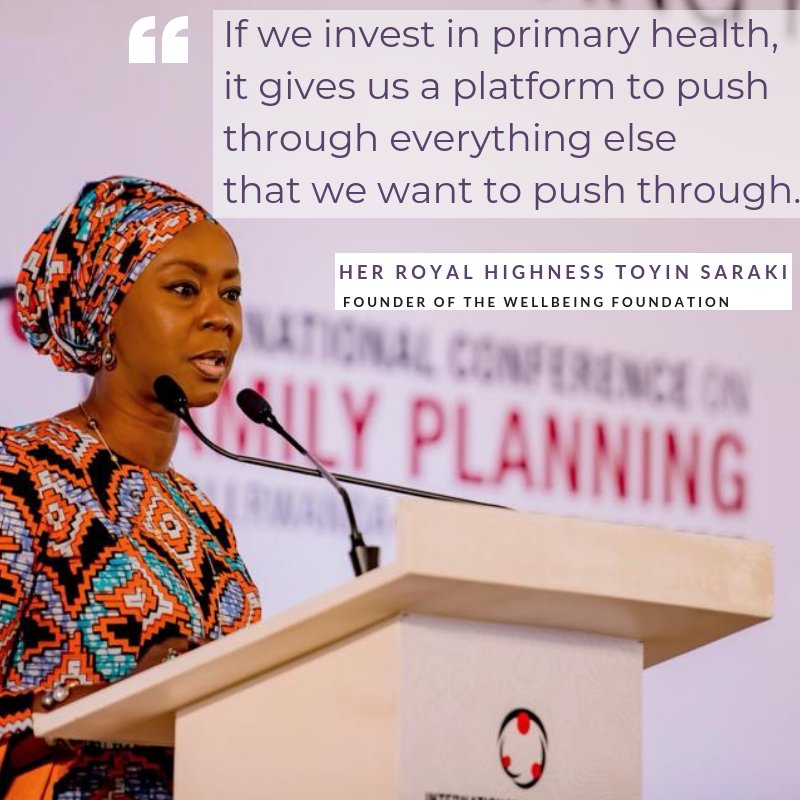 wellbeingafrica's tweet photo. #ThrowbackThursday - "If we invest in primary health, it gives us a platform to push through everything else that we want to push through." - H.E. @ToyinSaraki at the 2018 Int'l Conference on Family Planning. #ThursdayThoughts #ICFPRewind #Health @WHO @ICM_Programs
📷: @ICFP2018 https://t.co/QGhu2F2CLq