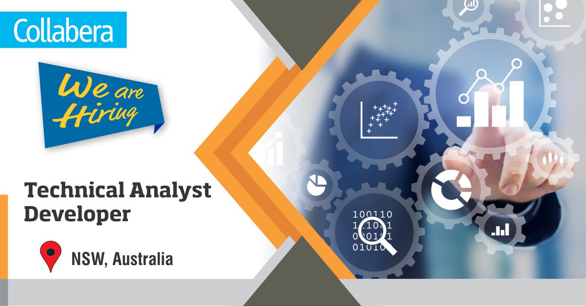 CollaberaAu's tweet photo. Looking for a change? Here is a great opportunity for #TechnicalAnalystDeveloper to join our client team in #NSW #Australia

Apply now: https://t.co/oaKqGGPTQ5

#TalentAcquisition #Recruiting #Recruitment #Technology #Careers #EngineeringJobs #JobsinAustralia https://t.co/hKb8b9Ke06