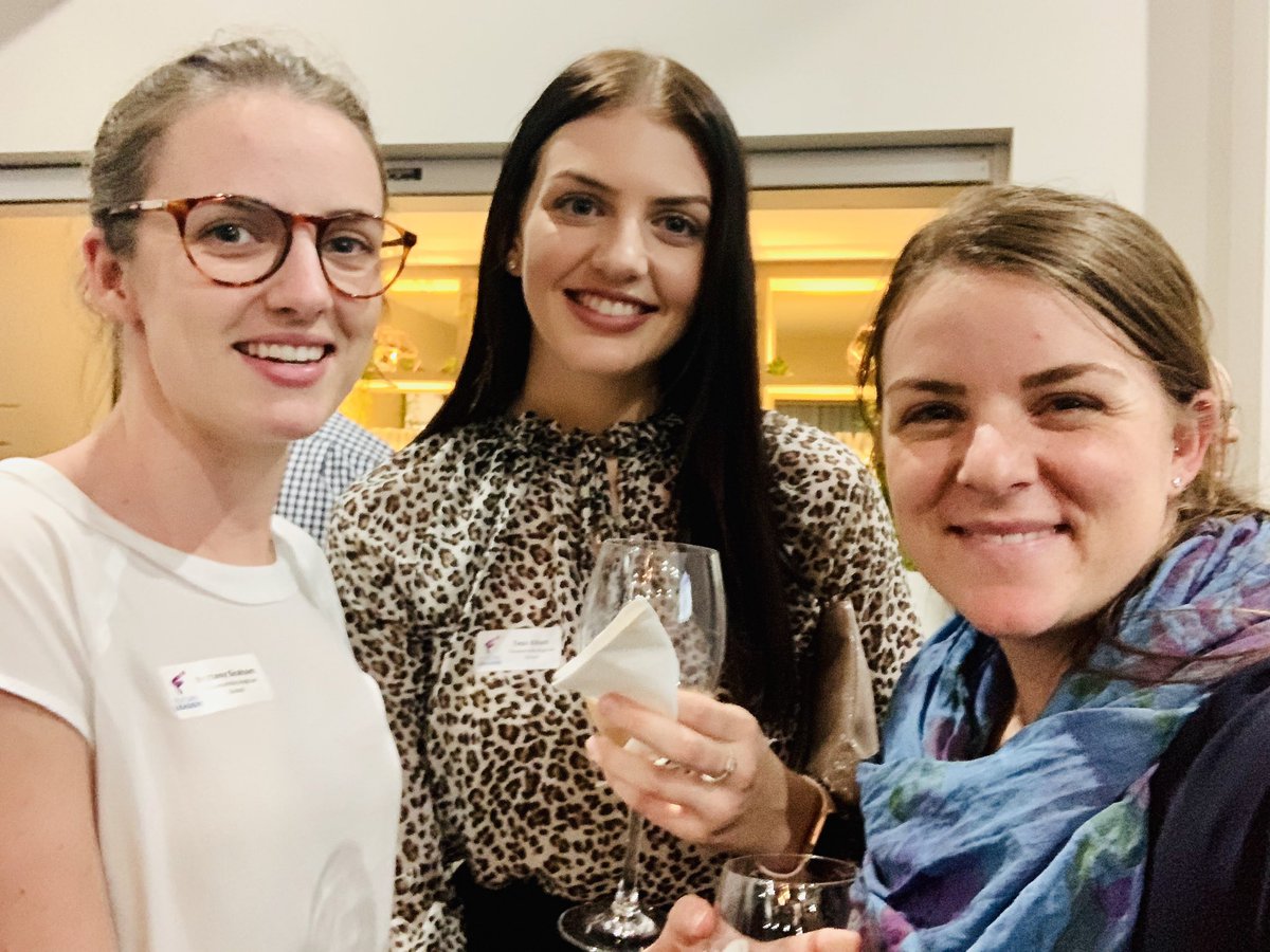 Its_Mrs_PB's tweet photo. Brit, Taya and I networking at the @twbfutureleader event! Excited to hear from Jules Allen #futureleaders #taspln https://t.co/2xLC5rGYIp