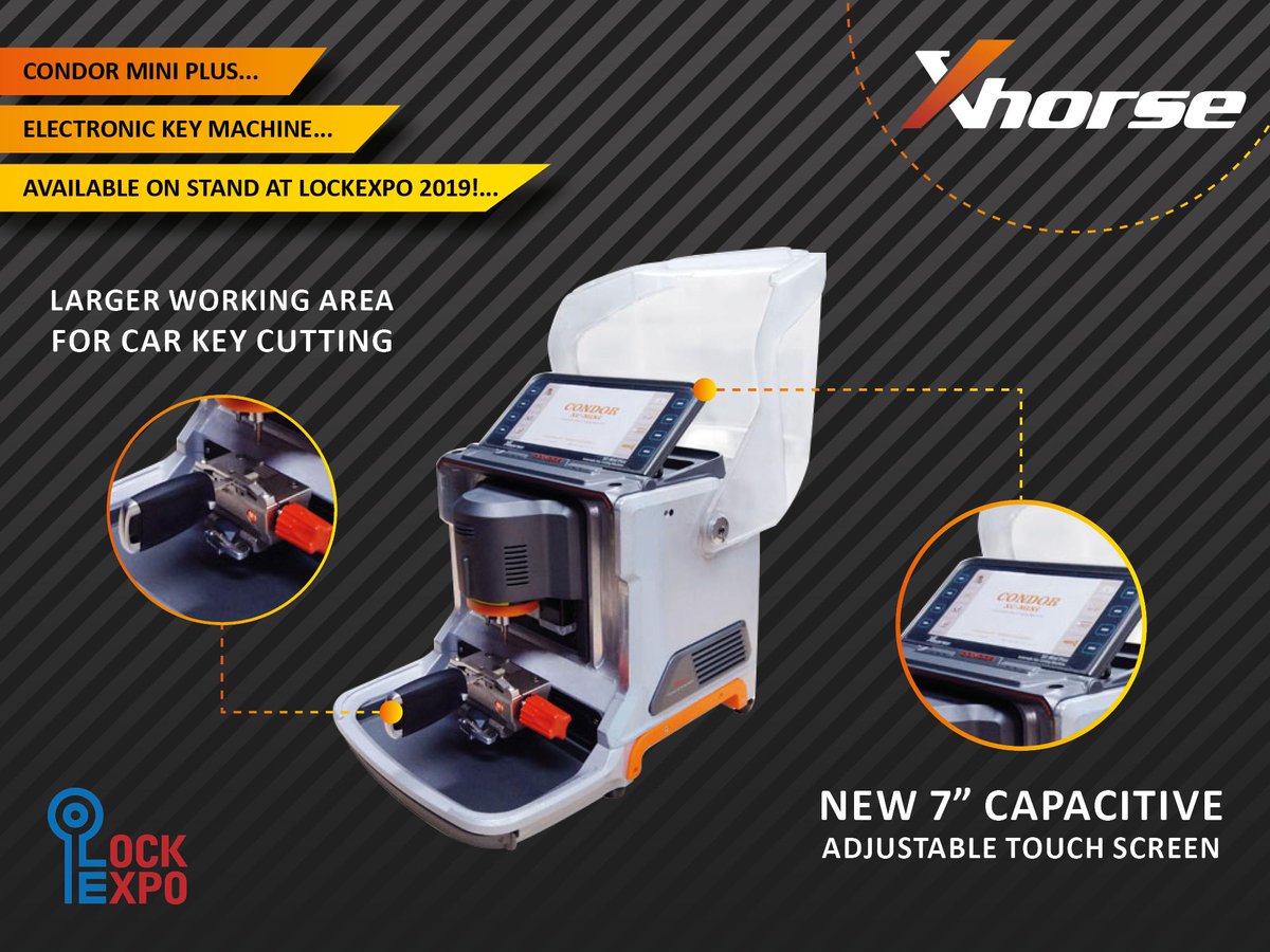 We are just a few days away from LockExpo 2019! Come and see the new Mini Condor Plus in action on stand or have a chat with our technicians at one of our Geekey Bars!