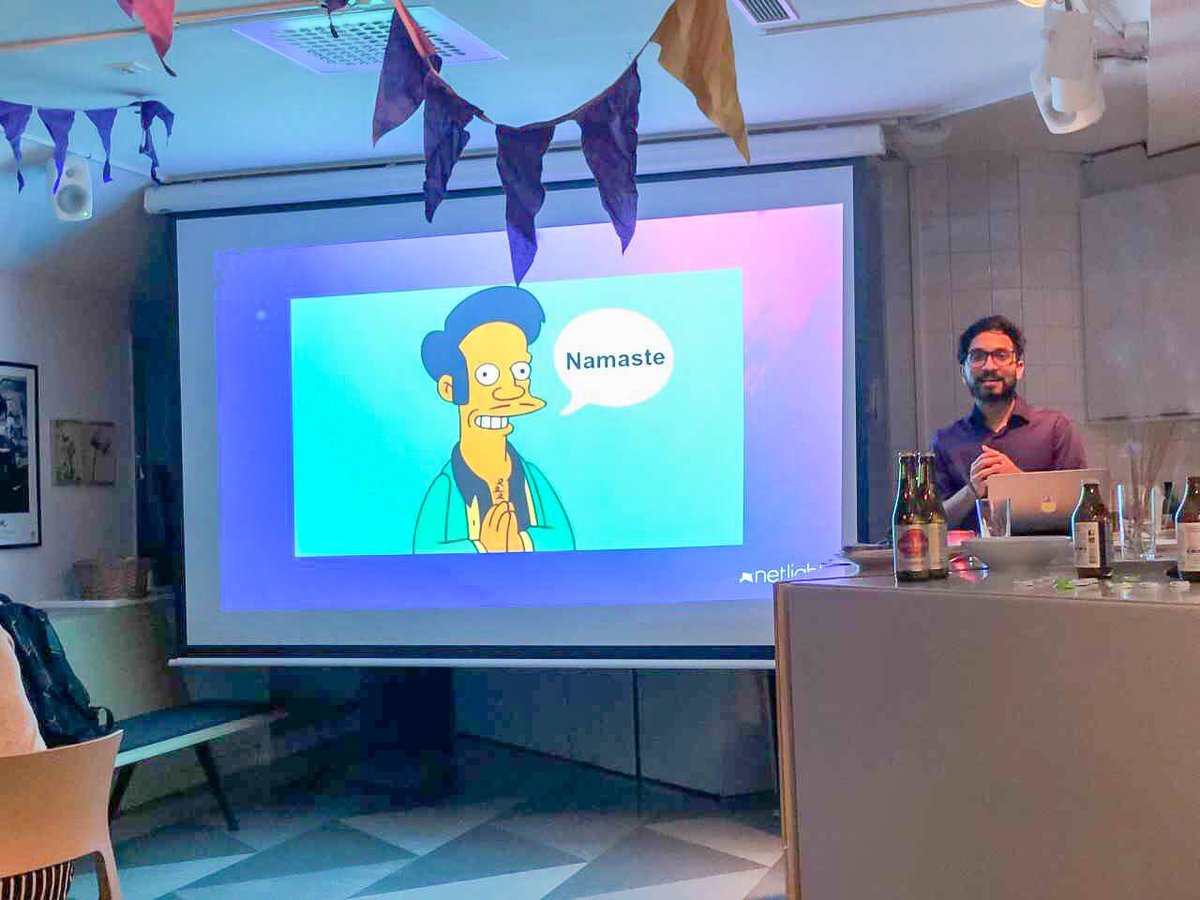 movetostockholm's tweet image. Hello! I’m Prasanth, a #UXDesigner from India. Last month, as part of a cultural knowledge sharing event at #Netlight, I got to celebrate Indian culture with delicious food, festive decorations, interesting discussions and some Bollywood dancing with my amazing colleagues. 💜🎉