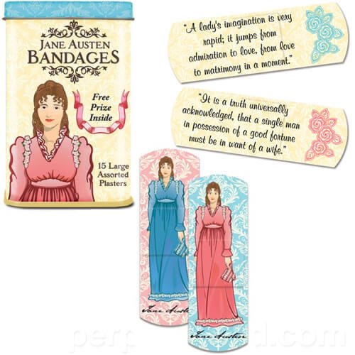 roseservitova's tweet photo. But would these #JaneAusten bandages heal a broken heart? Either way, perfect for the accident prone in your life #MarianneDashwood #TomBertram #LouisaMusgrave Spotted on Amazon https://t.co/5IZXNTRzwi