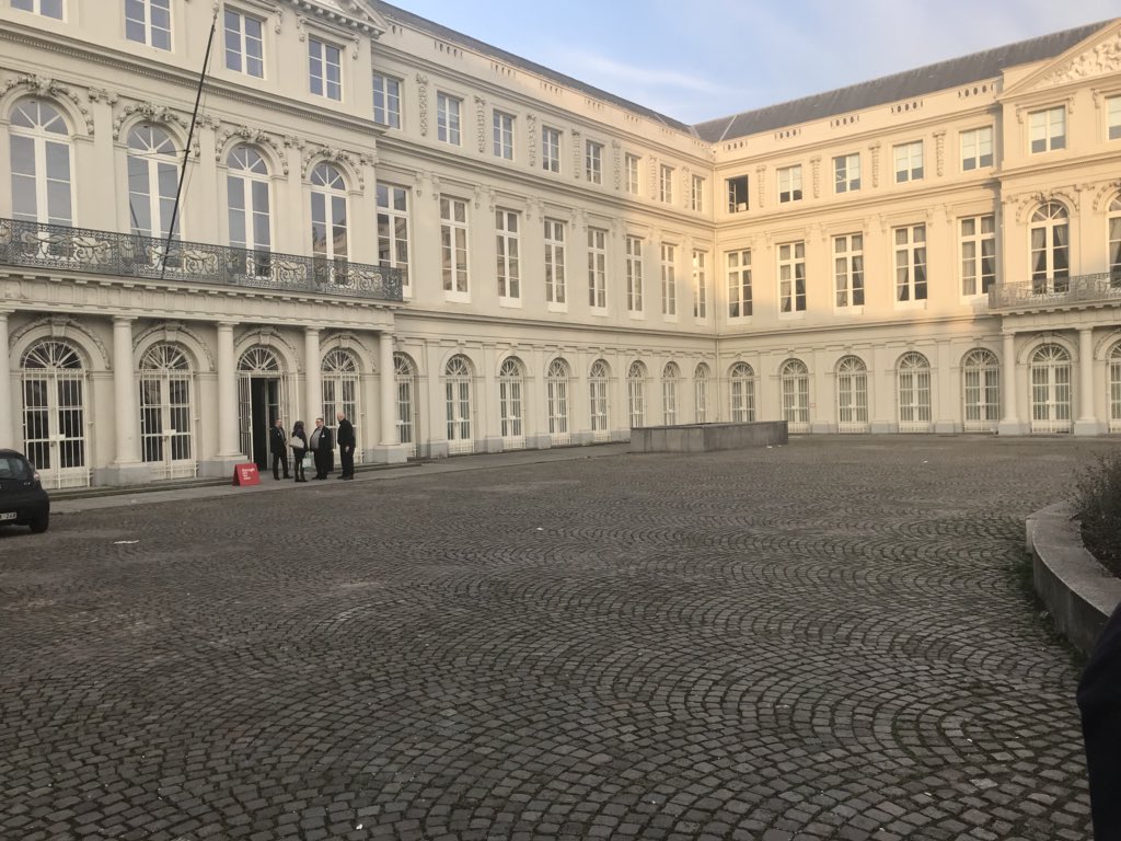 NigelHartleyCEO's tweet photo. Getting ready to speak at Through Art We Care Conference in Brussels @MountbattenIW A beautiful morning in the Plaza Royale at the Royal Museum of Fine Arts #wearenotafraid https://t.co/doceb5cn4e