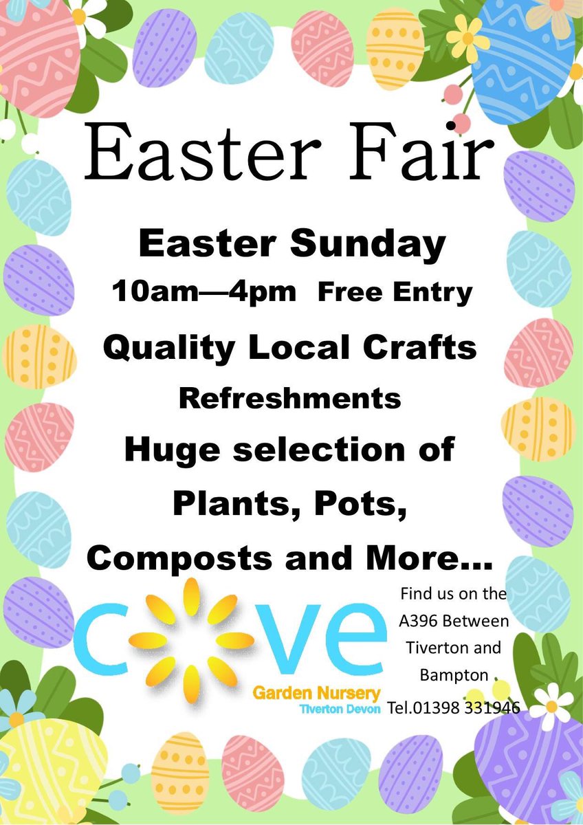 bampton_fair's tweet photo. There’s something for everyone happening in &amp; around #Bampton #BigBooky #Breakfast @bampton_larcs in #March; #Easter Sunday #Fair @CoveGarden in #April, Spring #Fair &amp; #Music, #Beer &amp; #Cider Festival #SpringBankHoliday end of May - Woo-Hoo! Let’s have some fun! 😁☀️👍🏻💃🏽🎉🎷 https://t.co/wIaOmJfTVO