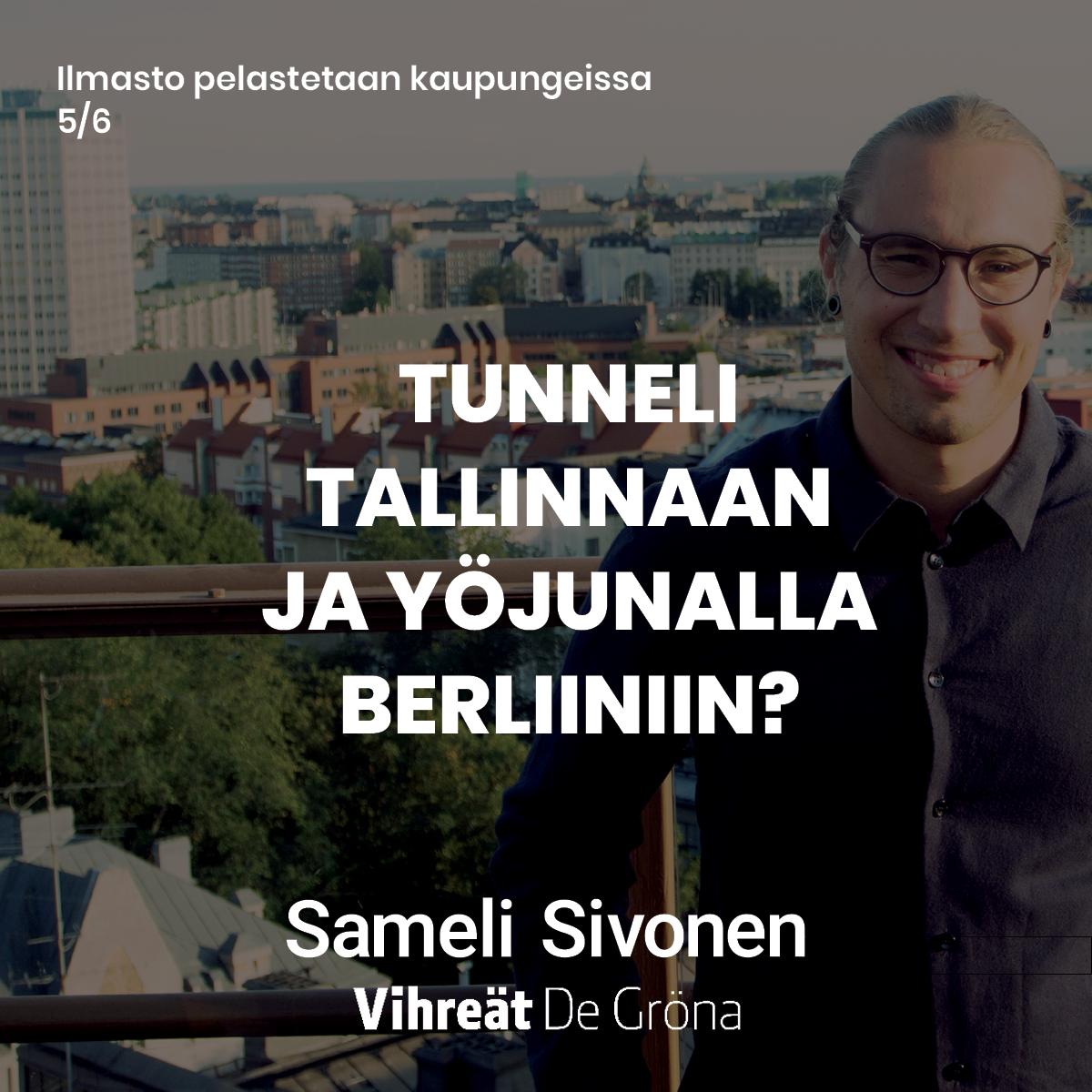 samelisivonen's tweet photo. Tulevaisuudessa Eurooppa on lähempänä kuin koskaan ilman, että meidän tarvitsee tuhota ilmastoa lentämällä. Helsingin ja Tallinnan väli tulee hoitua junalla alle puolessa tunnissa ja Suomesta päästä yöjunalla aina Berliiniin saakka!
https://t.co/JE74vUVzB9
#ilmasto #finestlink https://t.co/5UcsBBWwy3