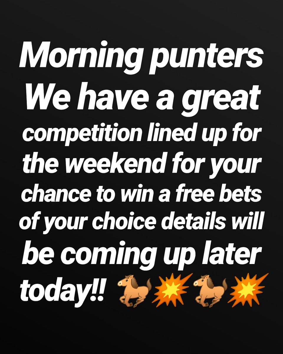Ne20Tips's tweet image. TAKE A FREE PUNT AT THIS FOR YOUR CHANCE TO WIN FREE BETS!!! 🐎💥