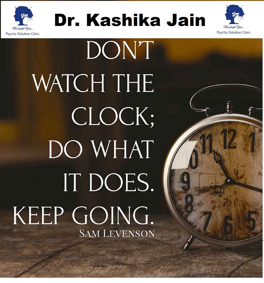 mohiniarora2020's tweet photo. "Don't Watch The Clock; Do What It Does. Keep Going".
#wonderfulyou #keepgoing #lifecoach #motivationalspeaker #physcologist #drkashikajain #counsellor https://t.co/an3DUvvewf https://t.co/1qWWesobuW