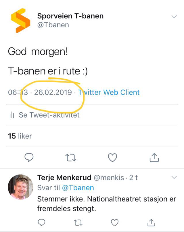 Sporveien T-banen tweet media