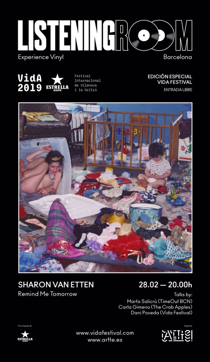 Marta Salicrú (@salicrunette) on Twitter photo Quin plaer escoltar #RemindmeTomorrow, de <a href="/sharonvanetten/">Sharon Van Etten</a>, junts i en vinil, cara A, volta i cara B, a la #listeningroom de l’<a href="/arttebcn/">artte</a> especial <a href="/vidafestival/">Vida Festival</a>. Us hi apunteu? Bo, bonic i tan barat que és #gratis Quin plaer escoltar #RemindmeTomorrow, de <a href="/sharonvanetten/">Sharon Van Etten</a>, junts i en vinil, cara A, volta i cara B, a la #listeningroom de l’<a href="/arttebcn/">artte</a> especial <a href="/vidafestival/">Vida Festival</a>. Us hi apunteu? Bo, bonic i tan barat que és #gratis