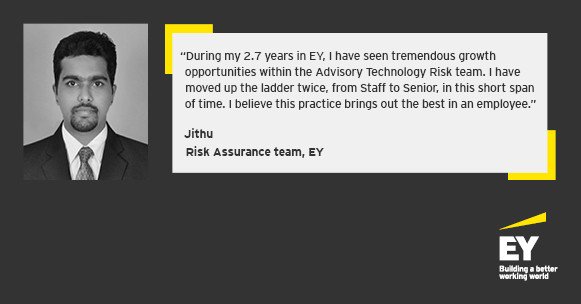 Ey Gds Careers On Twitter Join Risk Specialists Like Jithu And Explore An Exciting Career In Risk Assurance Apply Today Https T Co Rszsaavgah Riskjobs Auditjobs Riskassurance Https T Co Paqg3ktzp8