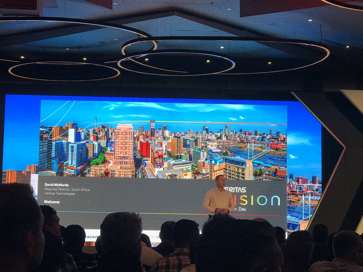 AVeSCyber's tweet photo. “The starting point for #DataGovernance is knowing what data you have, where it is, and when you last used it.” David McMurdo from @veritastechllc at #VtasVision, announcing the new #DatabergReport https://t.co/u9g44KsJzu