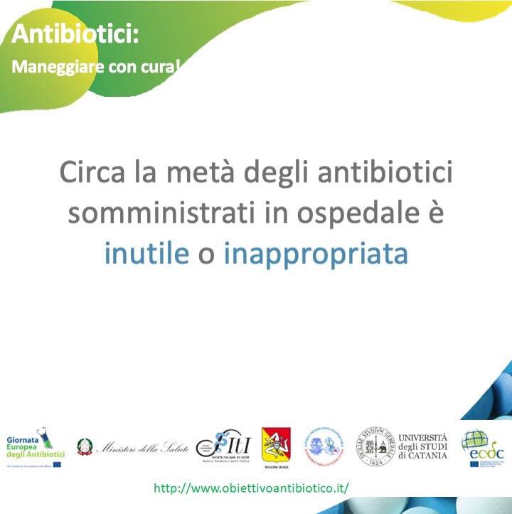OAntibiotico's tweet photo. Circa la metà degli #antibiotici somministrati in #ospedale è #inutile o #inappropriata

Per conoscere l’iniziativa Obiettivo Antibiotico vai su https://t.co/OjN1Di0QHn 
.
.
.
#obiettivoantibiotico #objective #antibiotic #medical #doctor #sicily #sanita #healthcare #target https://t.co/wc52gdnSvz