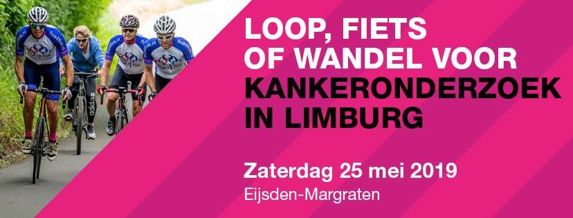 Five4Five: hardlopen, fietsen of wandelen voor kankeronderzoek in Limburg. 
Ga jij ook wandelen, hardlopen of fietsen voor Kankeronderzoek op 25 mei 2019? 
Meer weten? lnkd.in/ez4PBqq