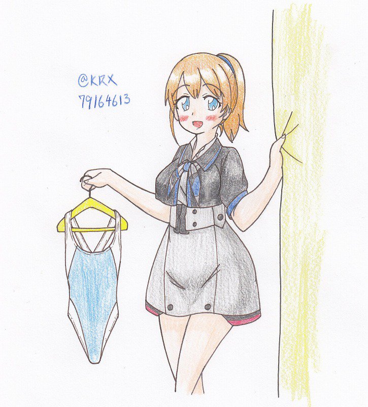 #艦これ版深夜の真剣お絵描き60分一本勝負
#艦これ版真剣お絵描き60分一本勝負_20190228
#イントレピッド
「覗いたらダメよ
 いたずらっ子さん」 