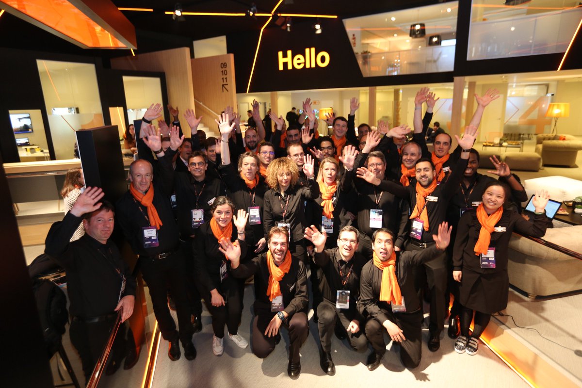 Thank you to all <a href="/Orange/">Orange</a> teams that made this #MWC19 happen. Beyond the technology that we showcased, the booth was a perfect mix of your energy, expertise and organization 👏