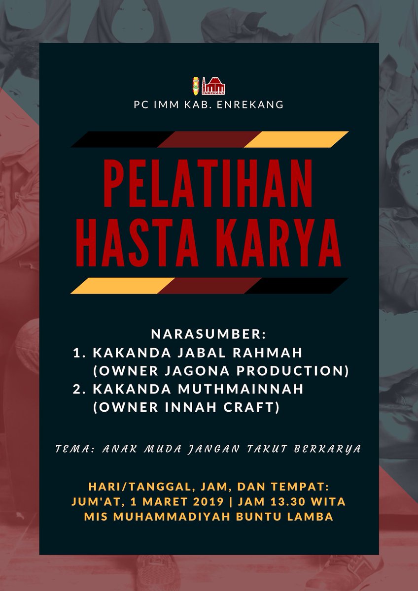 imm_enrekang's tweet photo. Pelatihan Hasta Karya Pimpinan Cabang Ikatan Mahasiswa Muhammadiyah Kabupaten Enrekang.
.
.
.
#immenrekang #kaderimmenrekang #enrekang #immupdate #imm #immsulsel #kaderimmsulsel #dpdimmsulsel #dppimm #immawan #immawati #ikatanmahasiswamuhammadiyah #andalanimm #immjaya #immhits https://t.co/HNkdUCV4nz