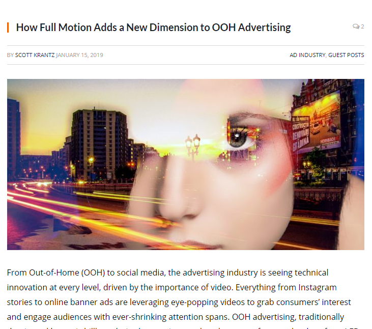check out the link in our bio to read more about how OOH continues to revolutionize!  

ow.ly/PDyG50kH6iT