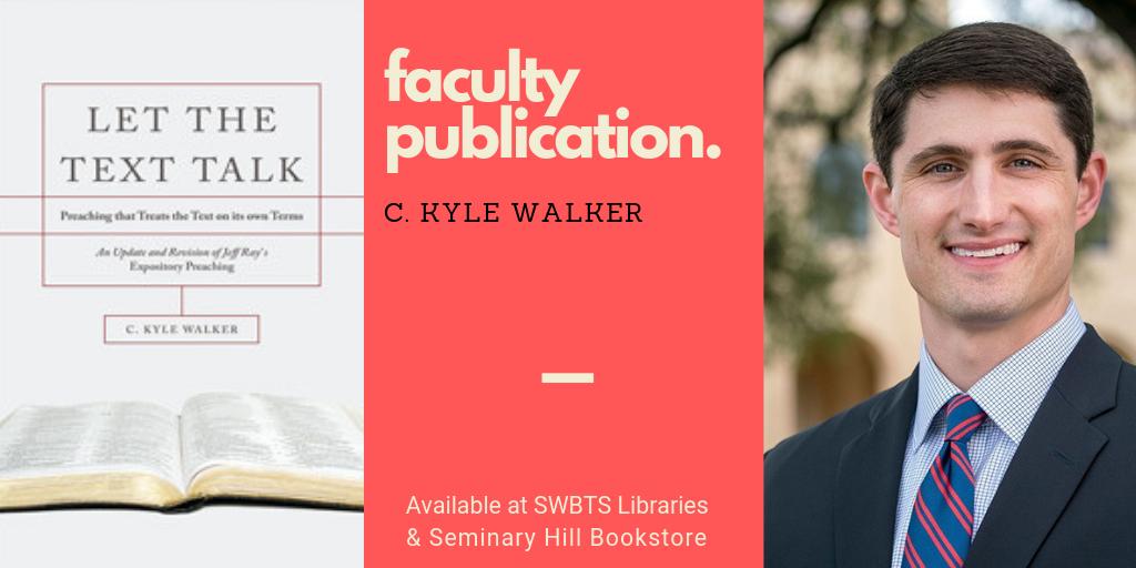 SWBTSlibraries's tweet photo. Are you attending #TDPC19? While you’re here, stop by #SeminaryHillBookstore to pick up a copy of “Let the Text Talk” by @ckylewalker for $21.99. Present your student ID for a 20% discount! #JeffRay #textdrivenpreaching https://t.co/YpdEDaQRER