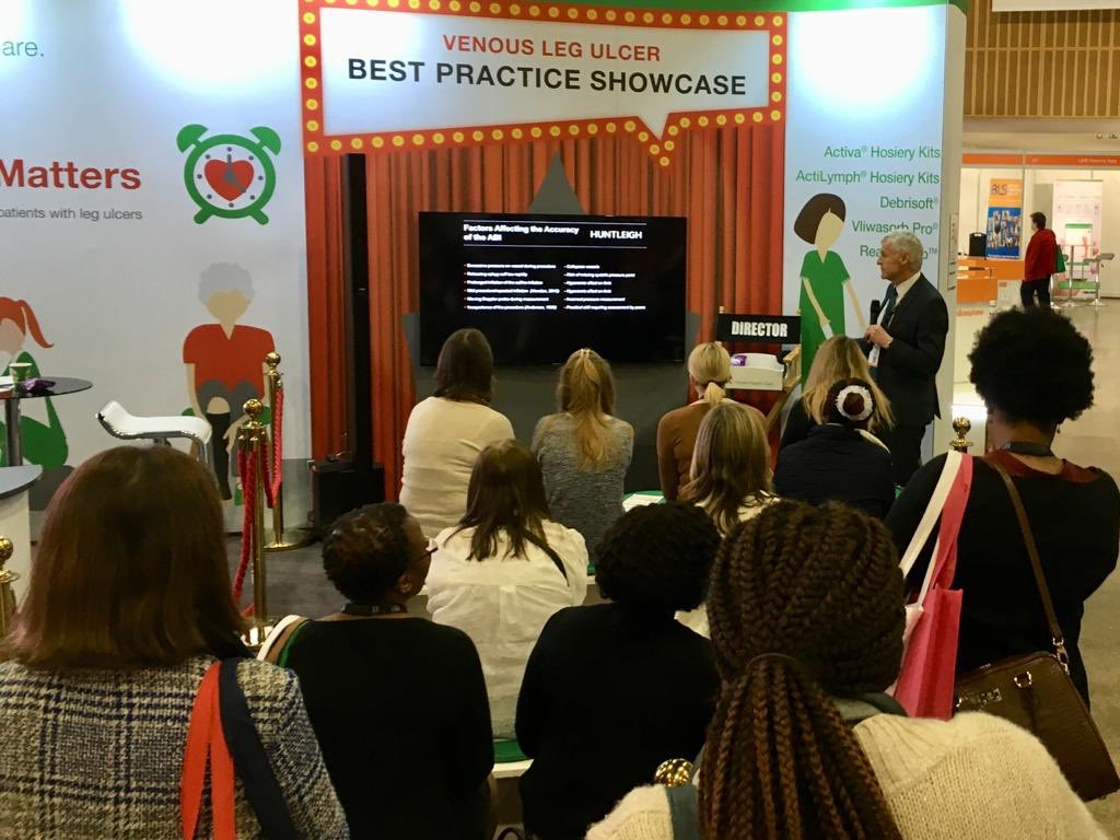 Huntleighdiag's tweet photo. Presenting #CorrectABI and vascular assessment for leg ulcers with @LRmedUK #WCT2019 #2Arms https://t.co/RI32DCCJ1p