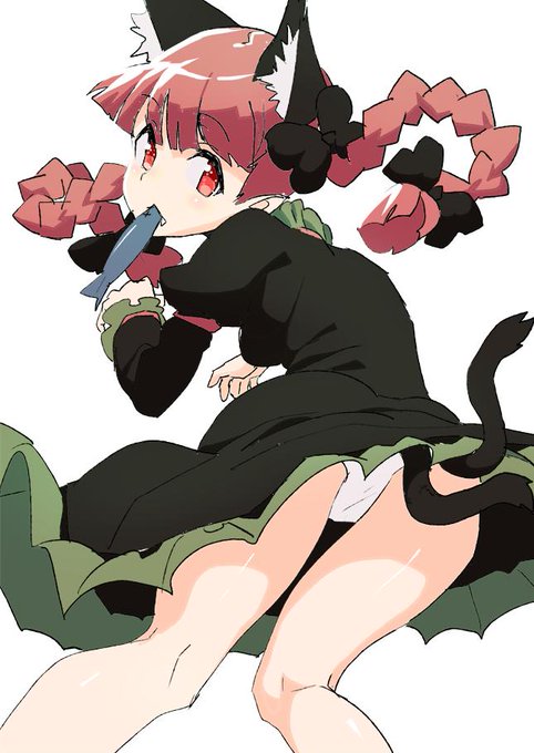 #深夜の真剣お絵描き60分一本勝負
お燐 