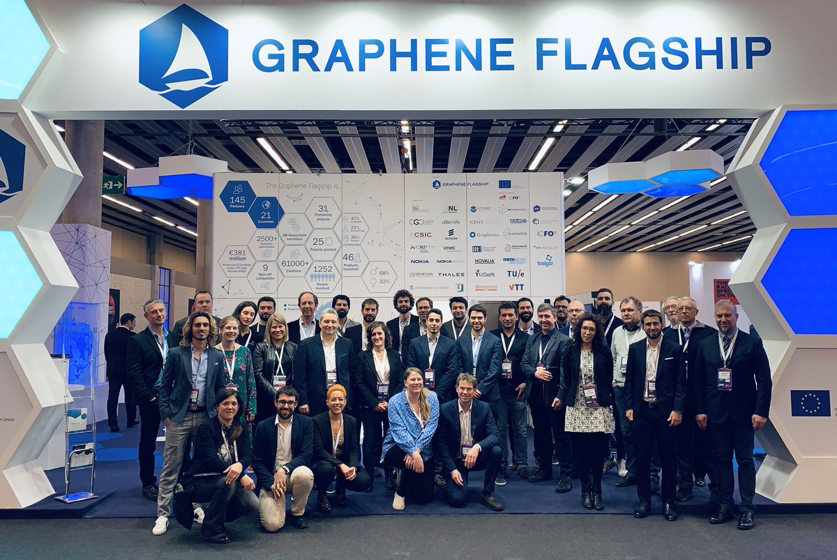 Graphene Flagship 🇪🇺 (@grapheneeu) on Twitter photo Our #Graphene Pavilion at #MWC19 was a huge success. Thank you everyone for your support! 🎉
<a href="/FETFlagships/">FET Flagships</a> <a href="/ICFOnians/">ICFO</a> <a href="/GSMAEurope/">GSMA Europe</a> <a href="/EU_Commission/">European Commission</a> Our #Graphene Pavilion at #MWC19 was a huge success. Thank you everyone for your support! 🎉
<a href="/FETFlagships/">FET Flagships</a> <a href="/ICFOnians/">ICFO</a> <a href="/GSMAEurope/">GSMA Europe</a> <a href="/EU_Commission/">European Commission</a>