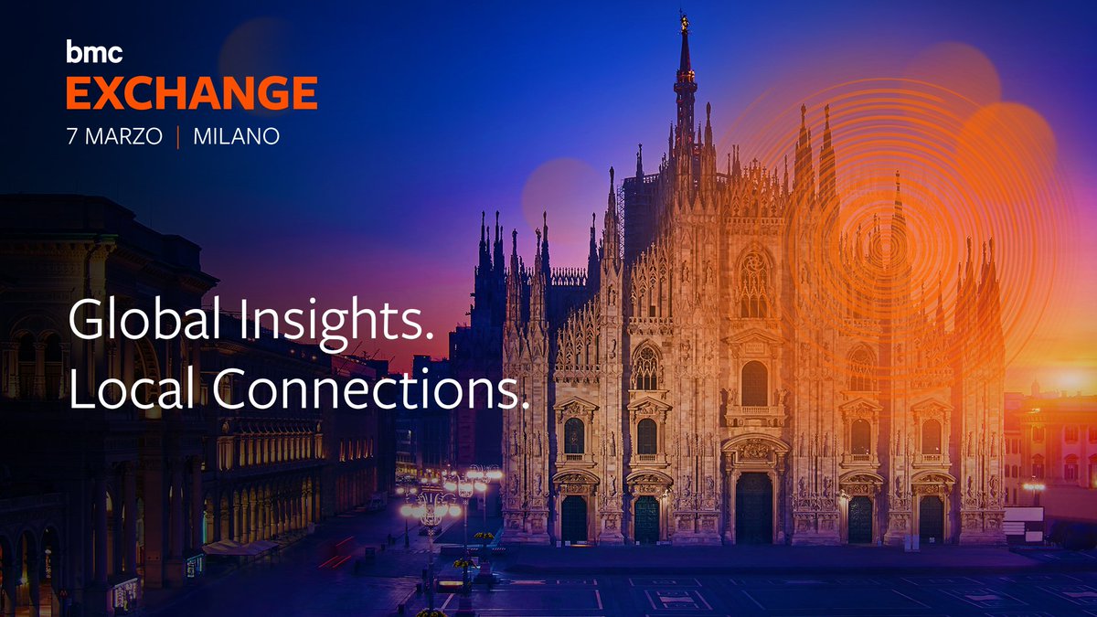 IoioPerjo's tweet photo. https://t.co/jxVmvlm1Y4 
One week to go until #BMCExchangeMilano. Are you ready? :)
@BMCCommunities https://t.co/H9B31AHxyS
