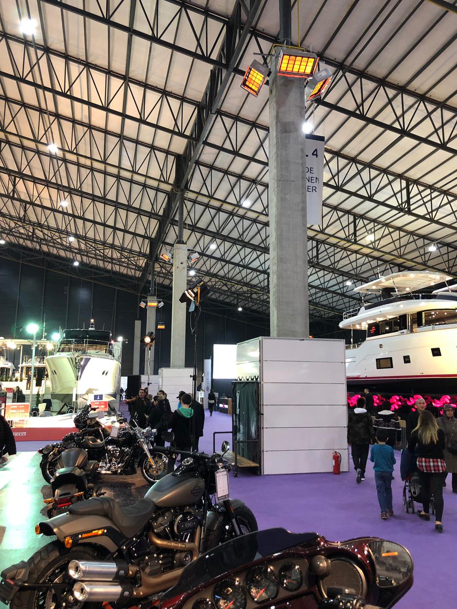 DetroitRadiant's tweet photo. Our high intensity infrared heaters did a great job heating the exhibitors at the recent Boat Show Eurasia in Tuzla, Istanbul, Turkey. @boatshoweurasia https://t.co/Qp4FpHp9Ze