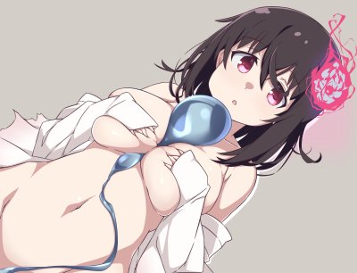 新鮮な人魂さんとツーショットなのです! 