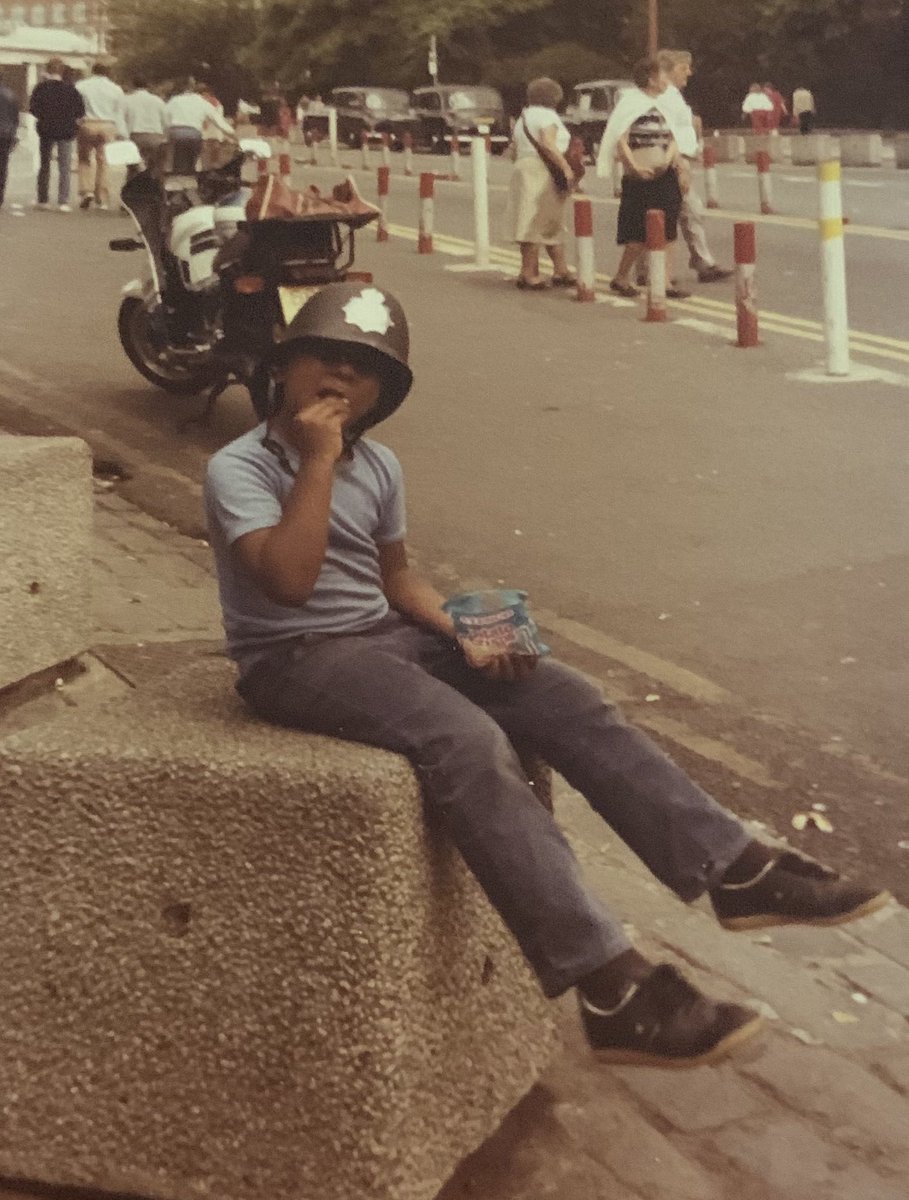 CarAction's tweet image. Throwback to police dress up. Look how cute sunil looks back in the day in his police hat. #carhire