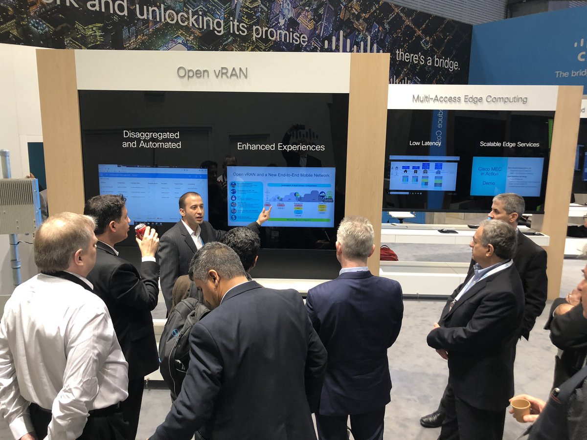 everbo's tweet image. Wrapping up #MWC19 with one last #OpenvRAN demo by our demo rockstar and SME Nic Martinez @CiscoSP360 #CiscoMWC