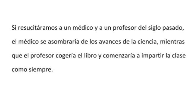 ¿Alguna vez habíais escuchado está "historia" o reflexión sobre la educación? #DDC19_1