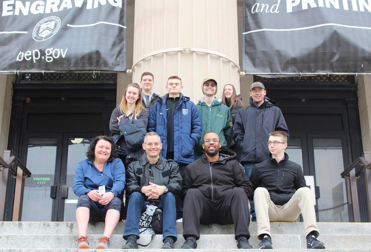 Yesterday, cadets arrived in Washington D.C. for the <a href="/CivilAirPatrol/">Civil Air Patrol</a> Legislative Day and visited the Bureau of Printing and Engraving!