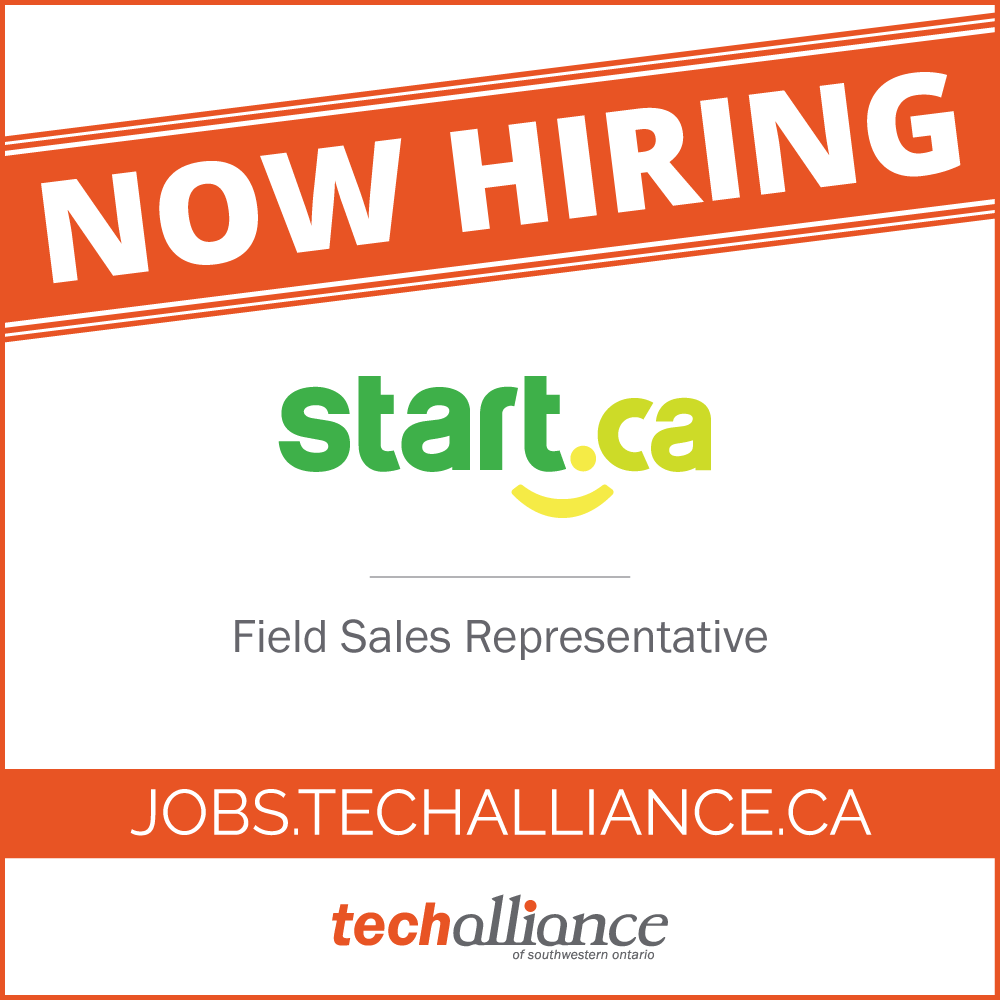 TechAlliance's tweet photo. @startca is seeking a Field Sales Representative with a strong work ethic and a passion for relationship-building. Details can be found on our job board: https://t.co/RJQTlRil0d | #LdnOnt #LdnOntTech #LdnOntJobs https://t.co/JvenPHjxC9
