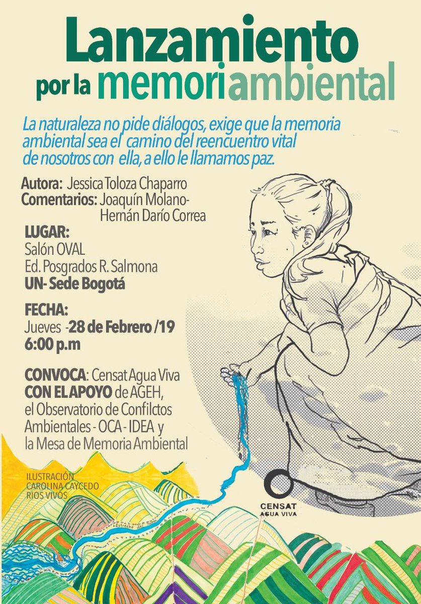 En el conflicto armado, la naturaleza también se ha visto afectada porque ha sido objeto de disputa para control territorial y para generar ganancias afectando ecosistemas. <a href="/CensatAguaViva/">Censat Agua Viva</a> invita a hablar HOY sobre la importancia de la memora ambiental para un camino a la paz