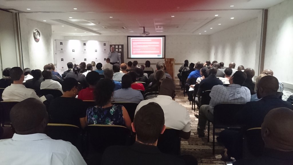TGCSA_'s tweet photo. Did you know that @TGCSA_ will move away from the term "MESE" (Meetings, Exhibitions & Special Events)? Mr Erasmus explains to our Limpopo stakeholders why we're moving towards the term "Venues" within the amendments. #TGCSARoadshow #WeDoTourism @SATravelTrade https://t.co/a3iImFzI9L