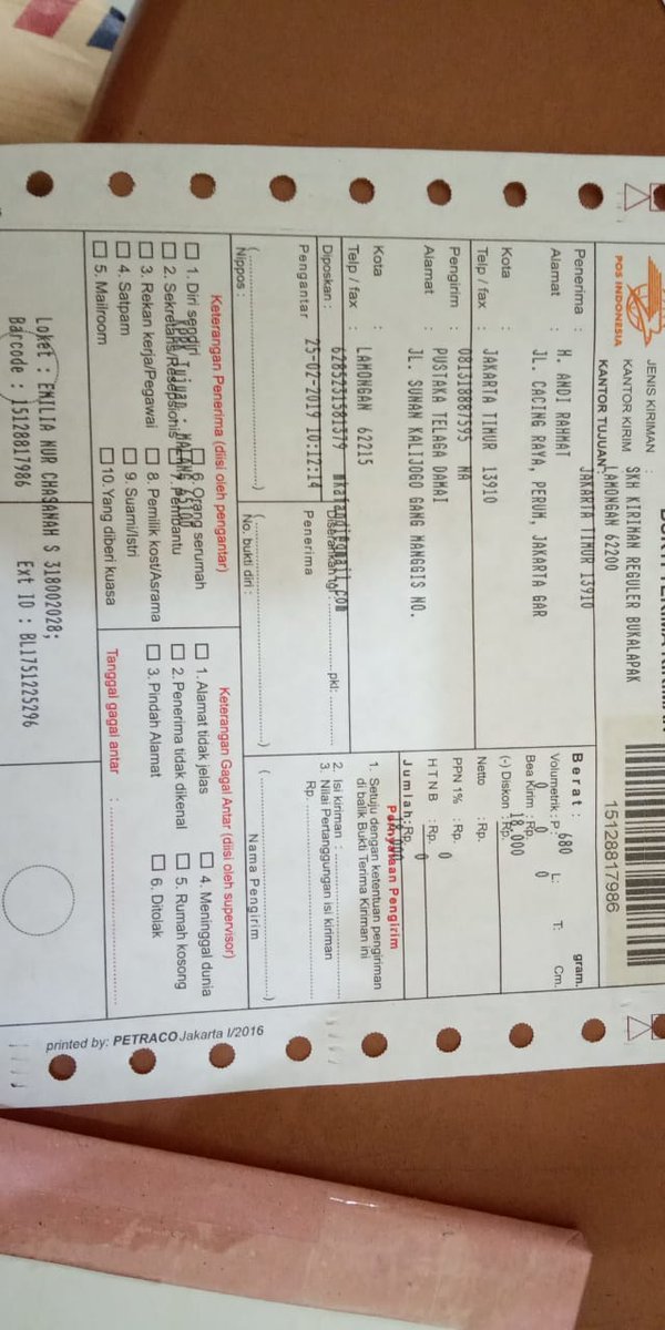 Pos Indonesia على تويتر Selamat Sore Sahabat Pos Mohon Maaf Baru Dibalas Nomor Barcode Kiriman Tsb Tidak Ada Dalam Sistem Pelacakan Kami Https T Co Chpr3guyoe