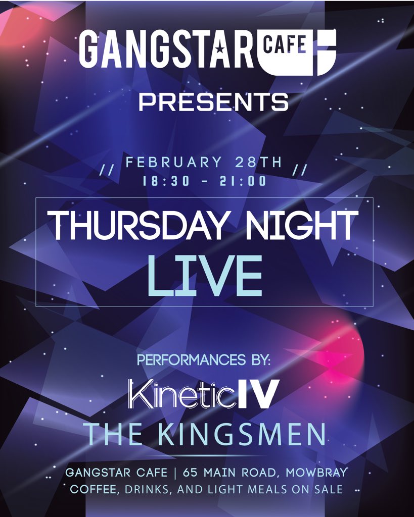 Pull through! 
Chill, have a hot drink and enjoy Good Music!