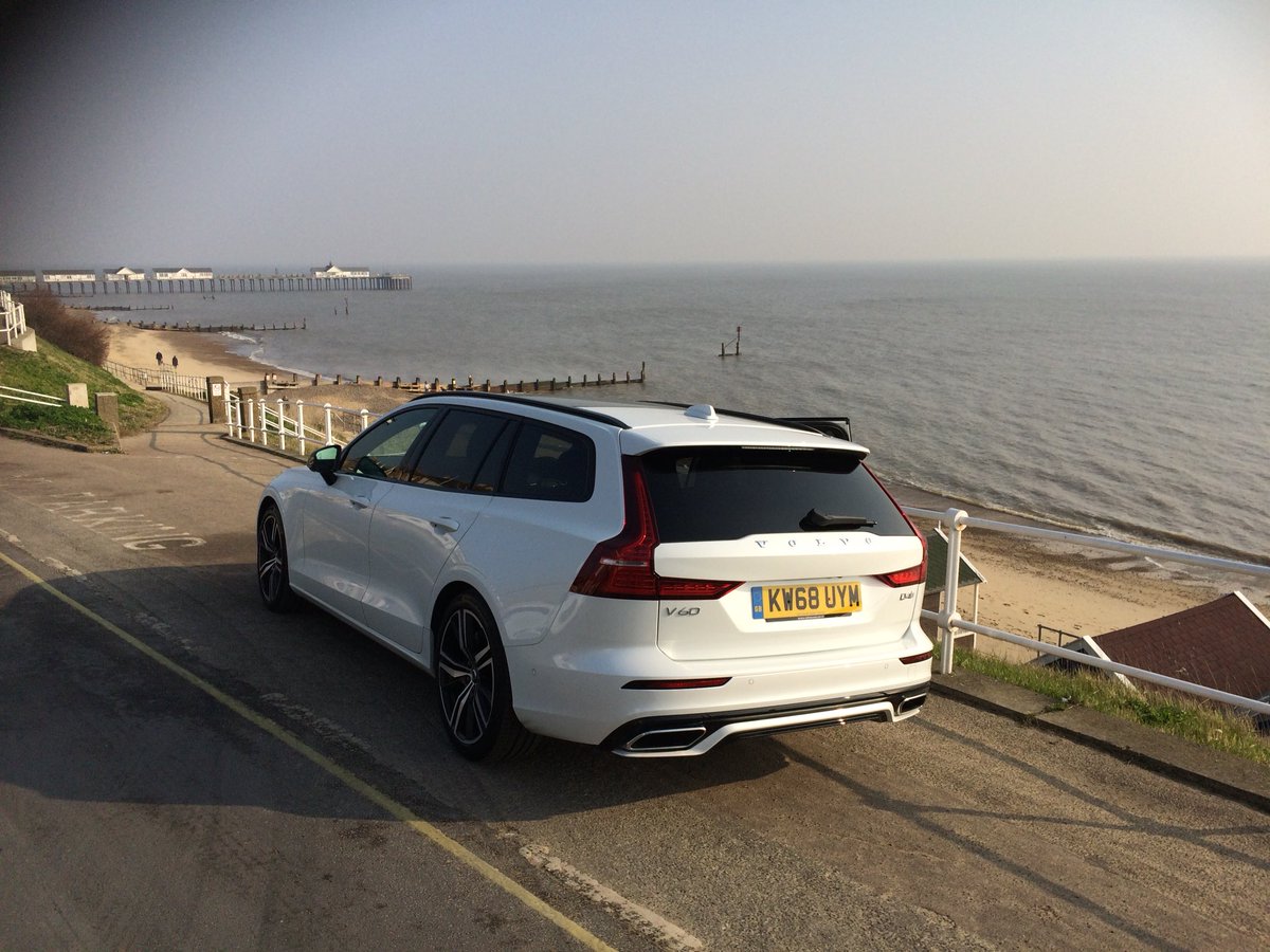MartinWard_Cars's tweet photo. In Suffolk on the #adventureisoutthere Volvo V60 Press event. Now driving this R~Design D4 Manual. It sits slightly lower (12mm)than the standard V60. Interior quality is up to a very high standard. R~Design should take 45% of V60 sales https://t.co/udOy61gEjf