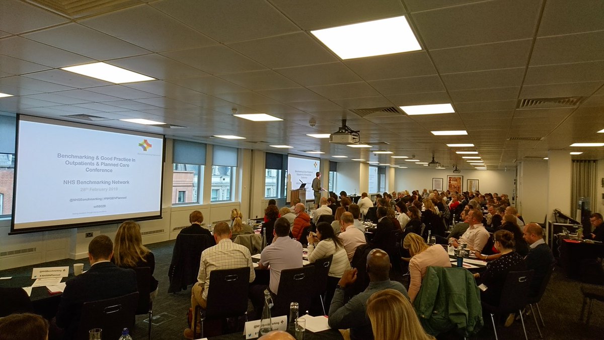 NHSBenchmarking's tweet photo. Full room ready to hear good practice and policy in Outpatients and Planned care. #NHSBNPlanned
Introduction from @Claire_NHSBN https://t.co/i81xncELrV