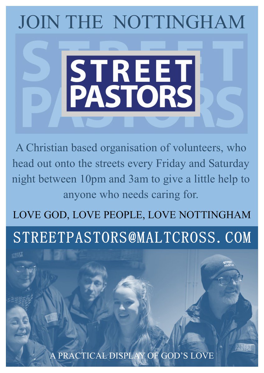 Ever thought of becoming a Street Pastor? Or know of anyone who would make a great one? Contact us to find out more!